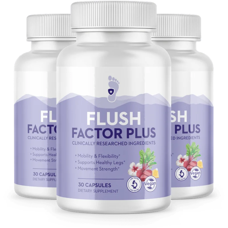 Flush Factor Plus Joint & Mobility Support — 3 Bottle / 90 Day Pack